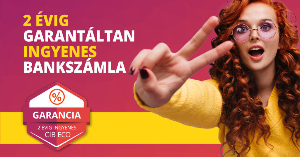Két évig ingyenes CIB ECO bankszámla a Bankmonitornál garanciával.