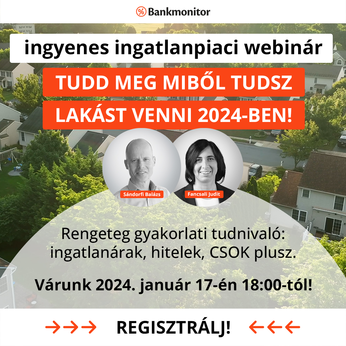 Ingyenes ingatlanpiaci webinár - hitelek, lakáshitel kamatok, csok plusz.