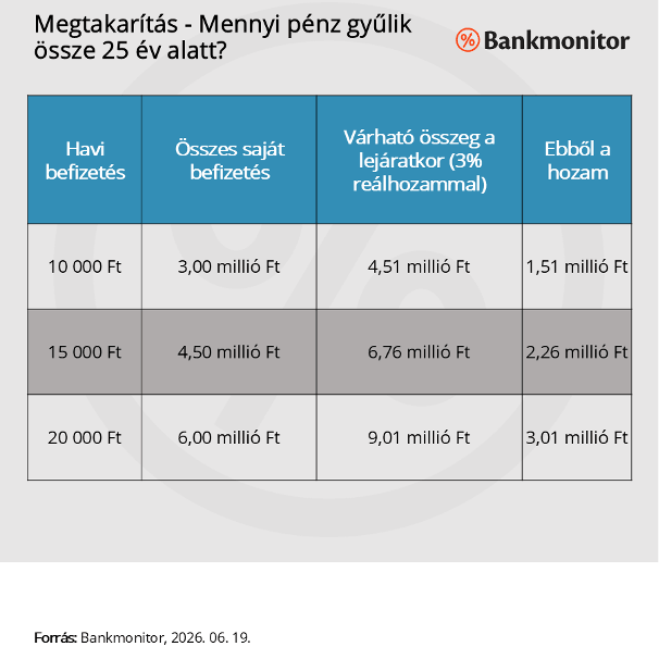 Mektakarítás - Mennyi pénz gyűlik össze 25 év alatt